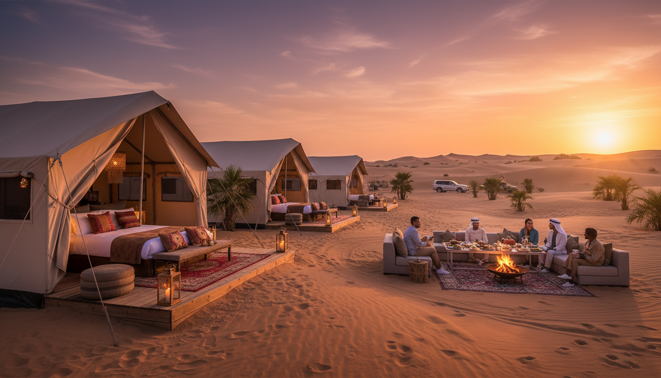 Desert camping Dubai