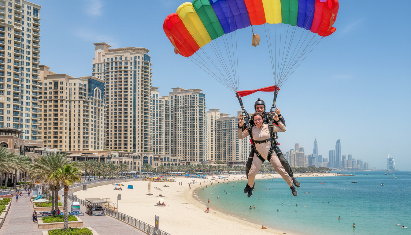 Dubai parachute jump