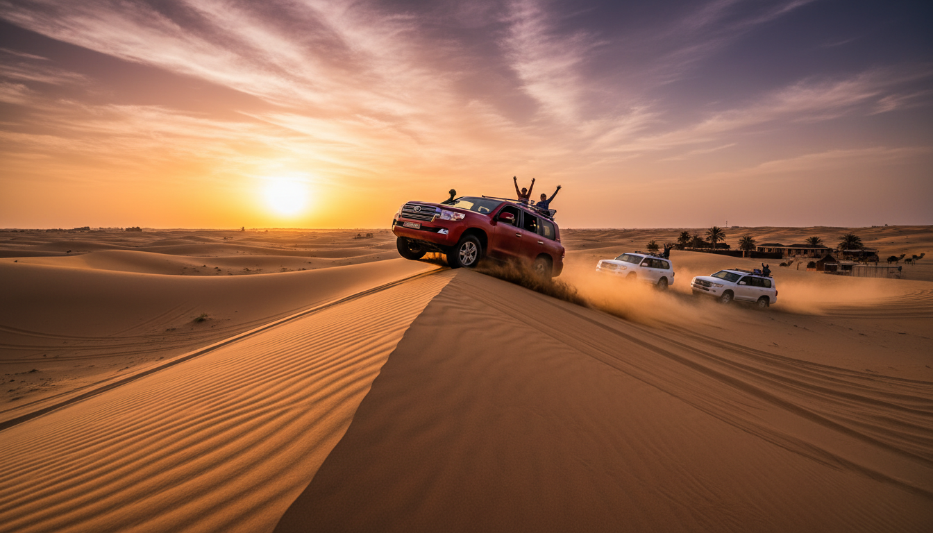 Dune bashing in Dubai